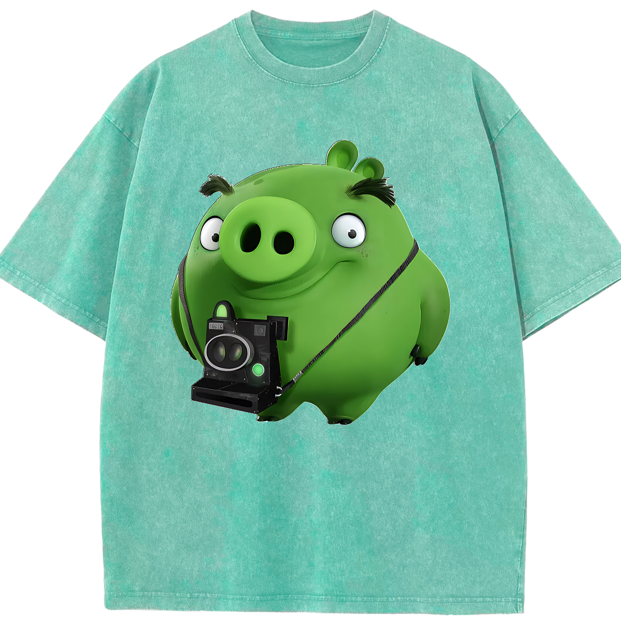 （画像用） Angry Birds アングリーバード 綿100% ヴィンテージ風 半袖Tシャツ（フロントプリント）